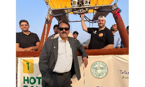 Hot Air Balloon Festival Takes Off Near Golconda Fort