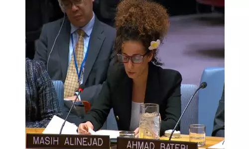 Iranian Dissident Masih Alinejad Confronts Tehran Envoy At UNSC Meeting