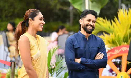 Naga Chaitanya and Sobhita Grace Annapurna Studios’ Celebrations