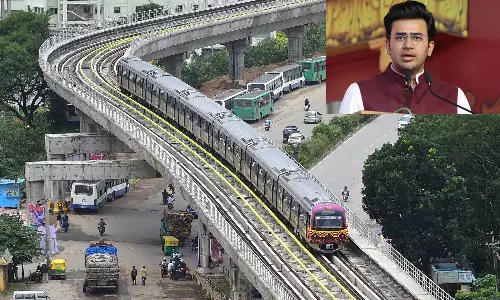 Bengaluru Metro Costliest In Country Due To Fare Fixation Anomalies: Tejasvi Surya