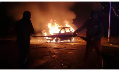 One killed, Three Critically Injured as Car, Auto-Rickshaw Catch Fire After Collision in Odisha