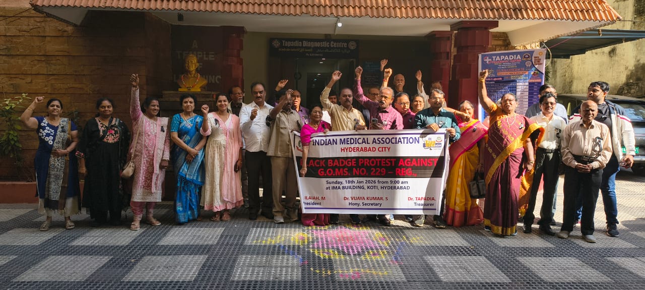 IMA Hyderabad Protests Government Order 229