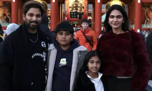 Allu Arjun Visits Sensoji Temple in Tokyo; Family Pictures Go Viral