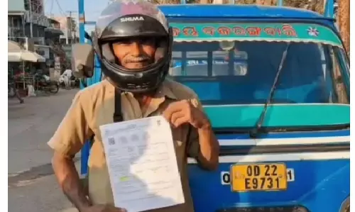 Helmet Fine Issued to Auto Owner Exposes Glaring Error in Traffic Challan System