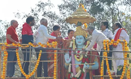 NTR Remembered on 30th Death Anniversary at Film Nagar Statue