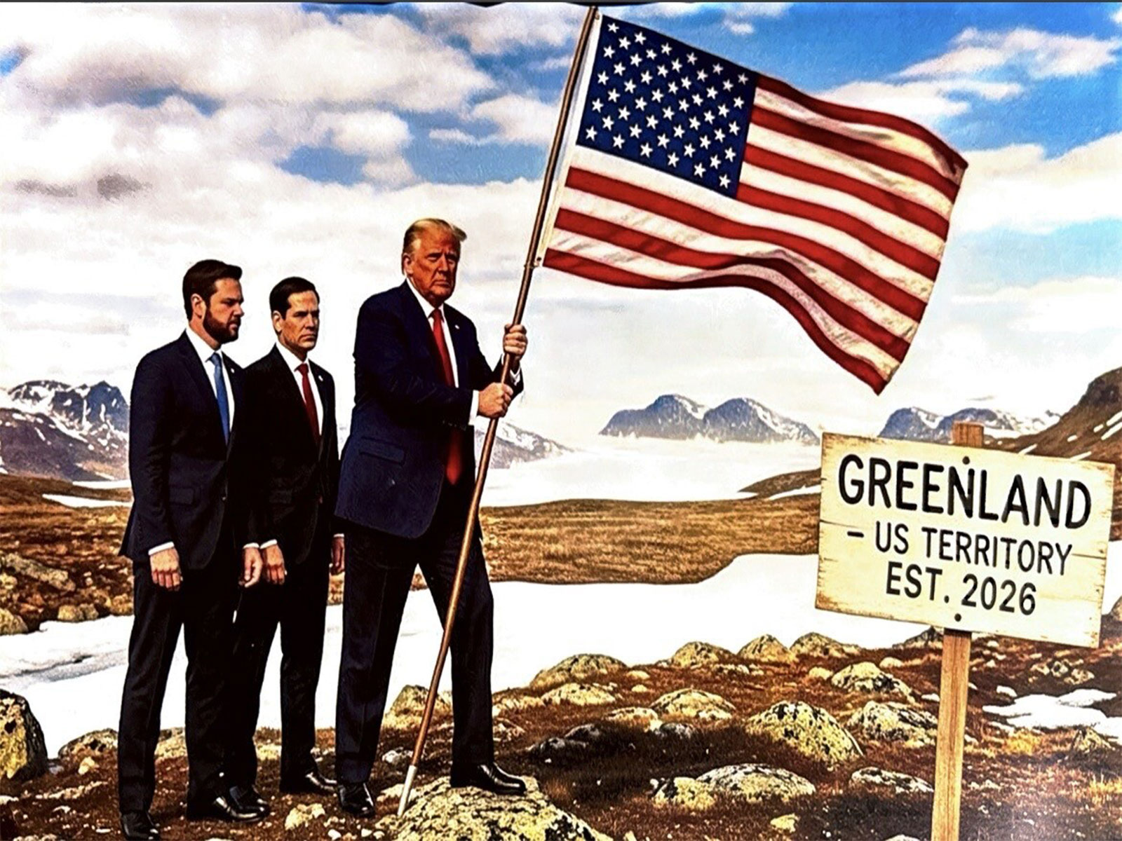 Greenland US Territory Est 2026: Trump Shares New Map Of America Including Canada, Venuzuela, Greenland