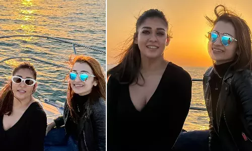 Nayanthara and Trisha Twin in Black During Rare Dubai Holiday