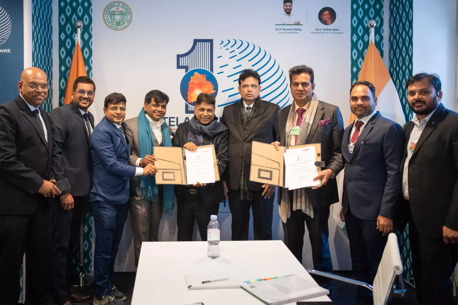 Telangana Signs Big Deals in Davos Telangana Signs Big Deals in Davos