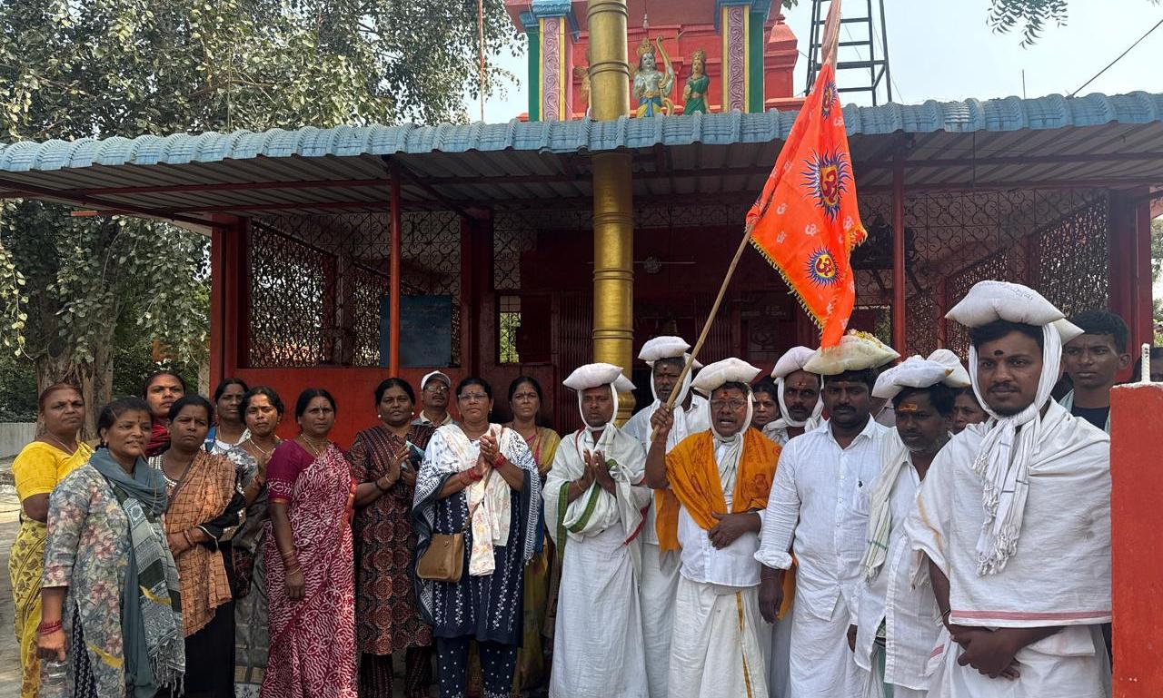 Devotees Celebrate Vasantha Panchami at Basar Temple