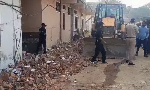 HYDRAA Removes Illegal Encroachment, Restores 20-ft Road in Shamirpet HYDRAA Removes Illegal Encroachment, Restores 20-ft Road in Shamirpet