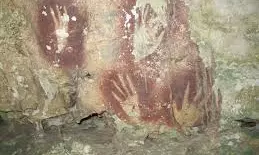 Hand Stencil In Indonesian Cave Seen As The Oldest-Known Rock Art Hand Stencil In Indonesian Cave Seen As The Oldest-Known Rock Art