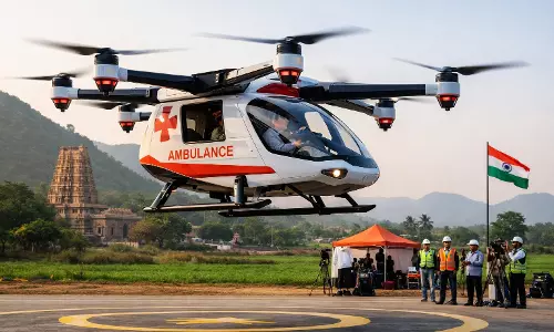 AP Plans Indias First Human-Carrier Drone Ambulance