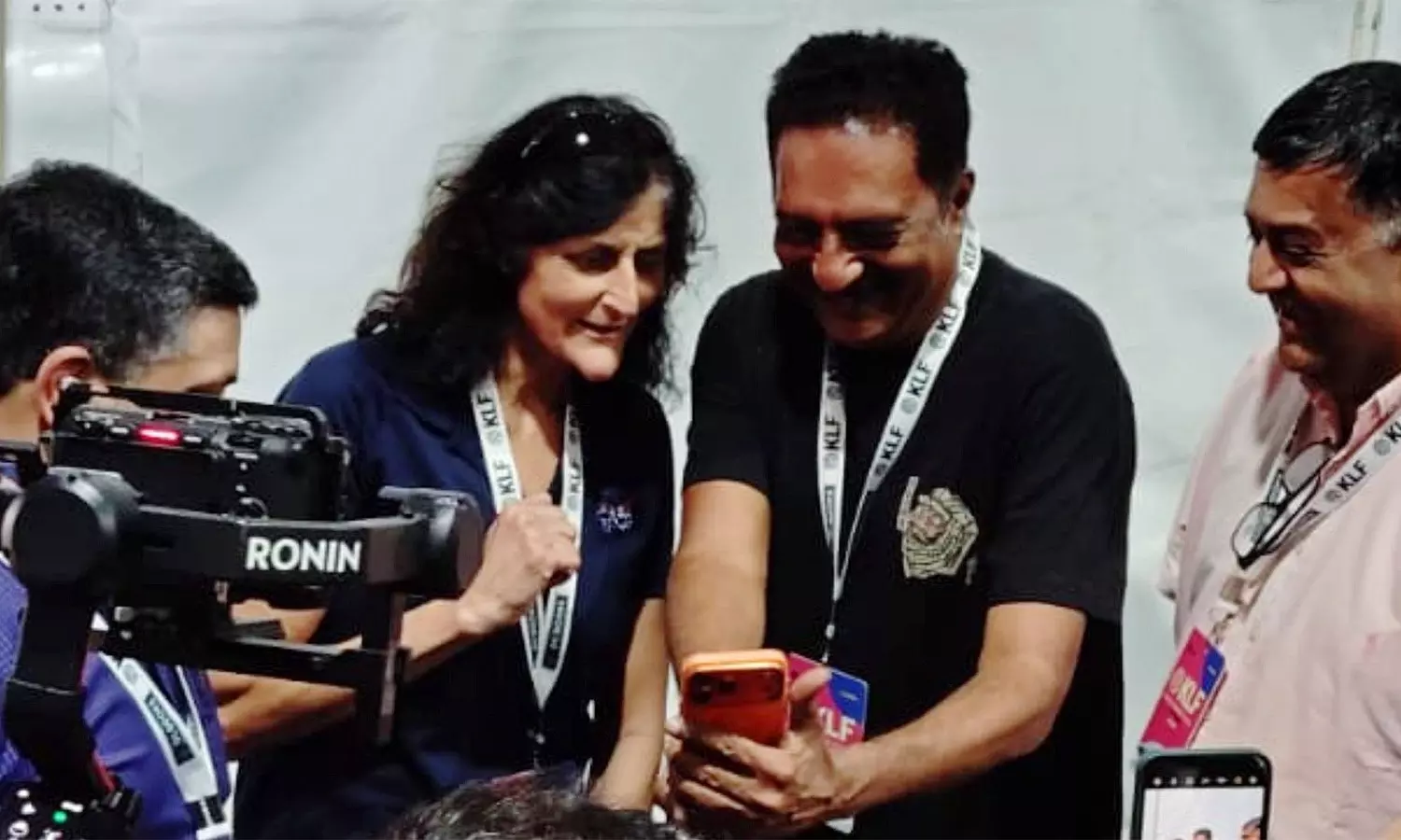 Prakash Raj Meets Sunitha Williams, Shares Over-The-Moon Memories At KLF Prakash Raj Meets Sunitha Williams, Shares Over-The-Moon Memories At KLF