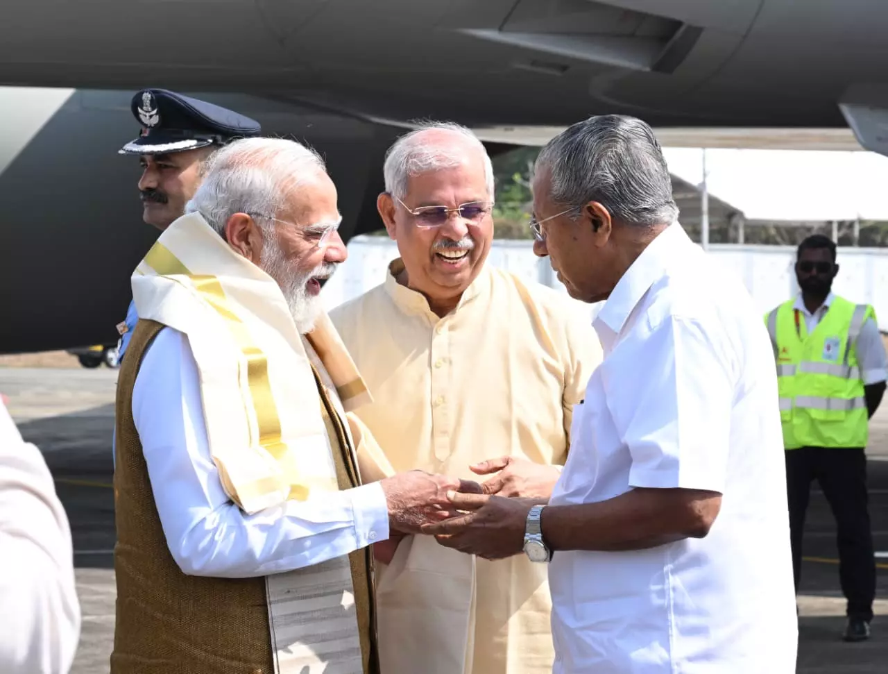PM Modi Launches Development Projects, Flags Off New Train Services in Kerala PM Modi Launches Development Projects, Flags Off New Train Services in Kerala