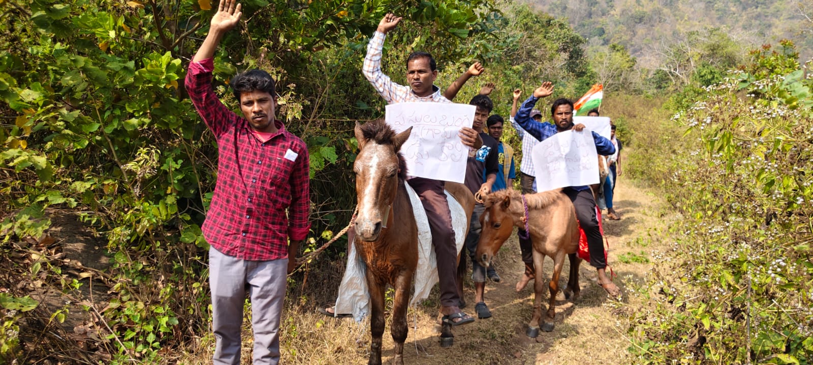 Adivasis Protest Lack of Road Connectivity