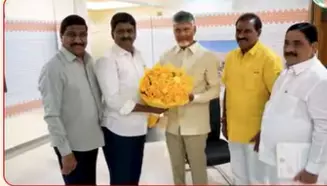 Ministers and MLA Thank CM Naidu for Widening of HNSS Main Canal Ministers and MLA Thank CM Naidu for Widening of HNSS Main Canal