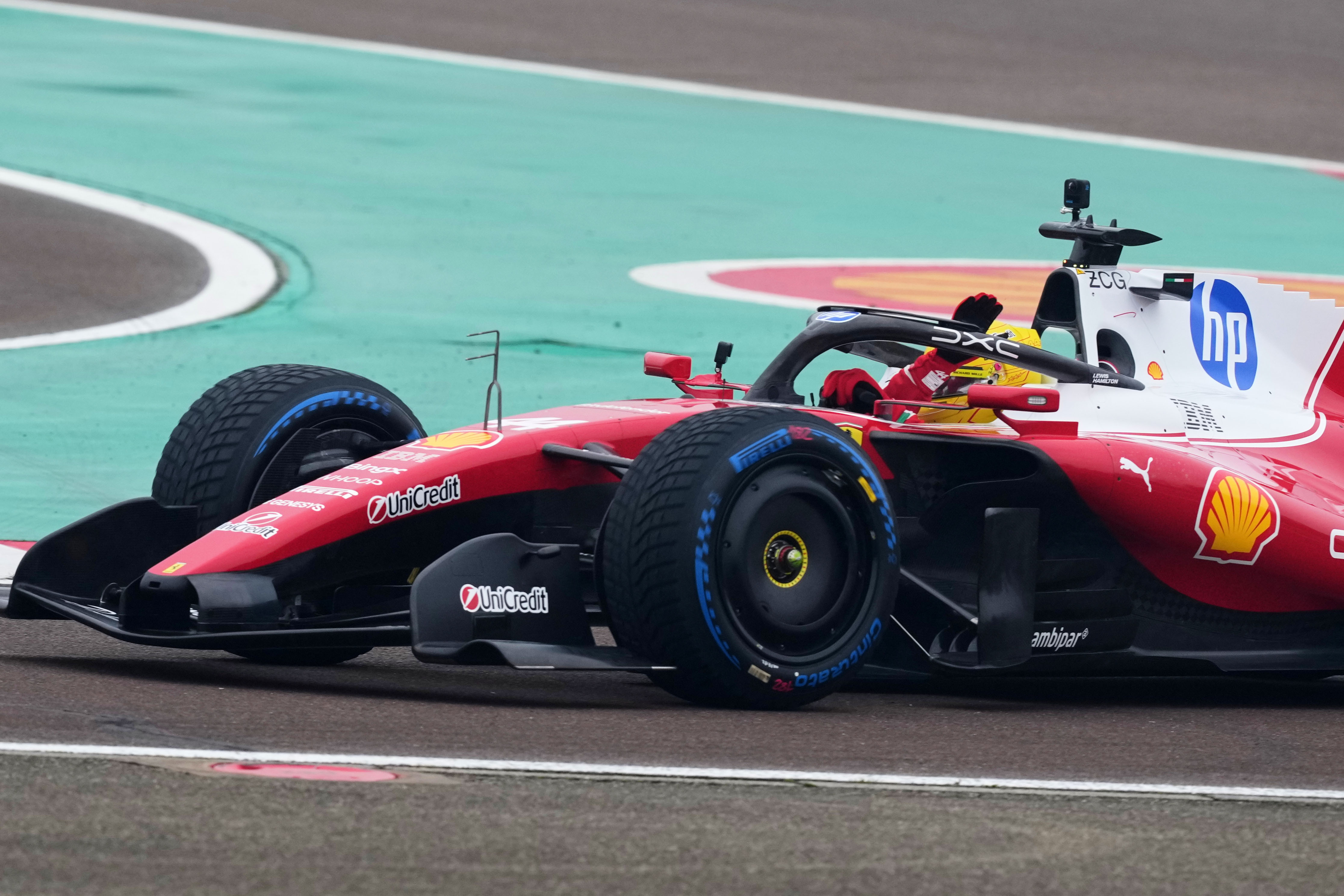 Ferrari United as Hamilton Tests New F1 Car