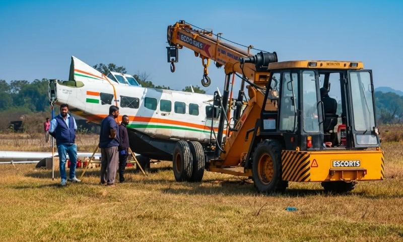 Rourkela Plane Crash Wreckage Moved for Analysis
