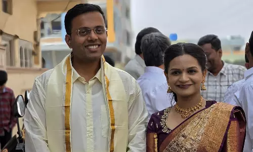 IPS Officer’s Marriage with IAS Officer in Choutuppal in Low-key Manner Wins Accolades