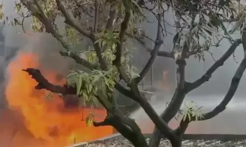 Traffic Snarls After Nampally Fire; Numaish Closed Early