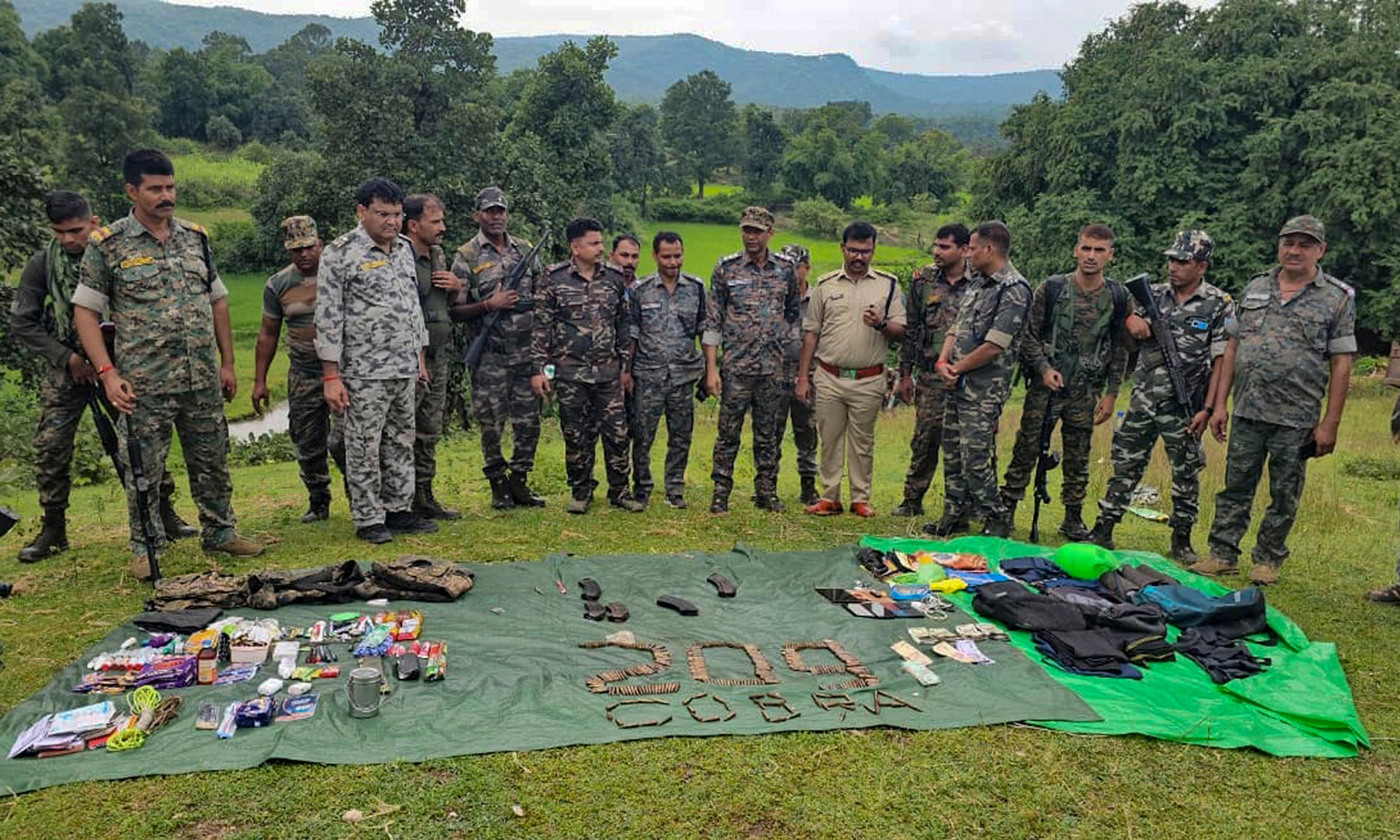 Naxal Arms and Explosives Recovered in Chhattisgarh