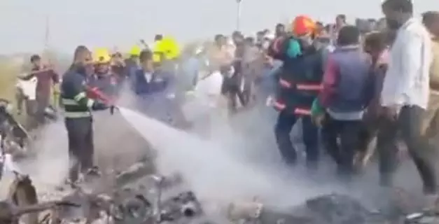 Ajit Pawars Plane Crashed after Losing Control, Caught Fire and Exploded: Eyewitnesses Ajit Pawars Plane Crashed after Losing Control, Caught Fire and Exploded: Eyewitnesses