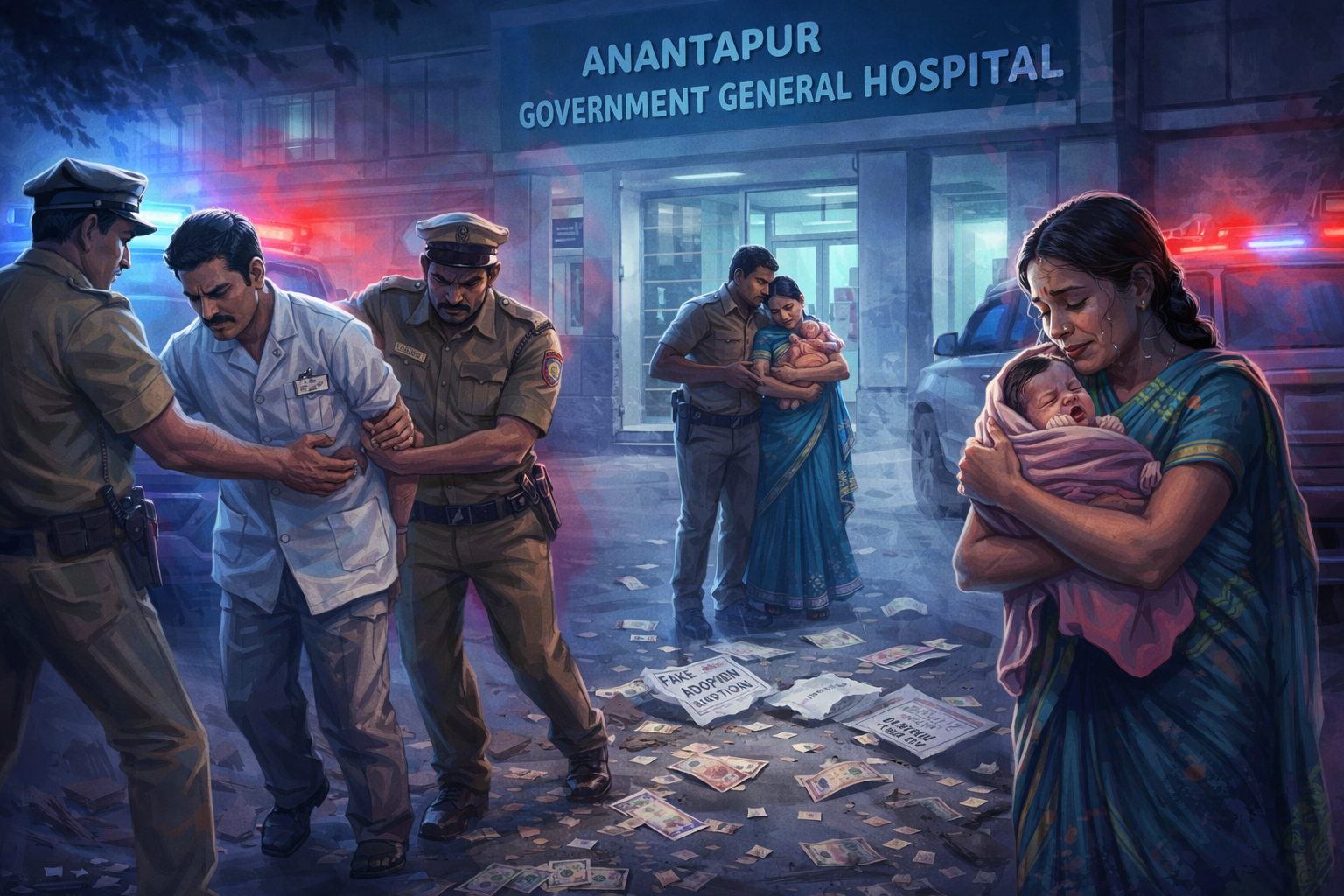 Baby 'Missing' Scare At Anantapur GGH