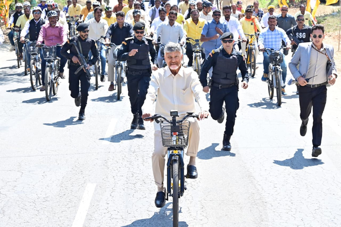 Kuppam Sets Guinness World Record, Distributes 5,555 E-Cycles