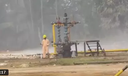 Konaseema: Gas Leak in Turpu Palem, Officials Act Swiftly Konaseema: Gas Leak in Turpu Palem, Officials Act Swiftly