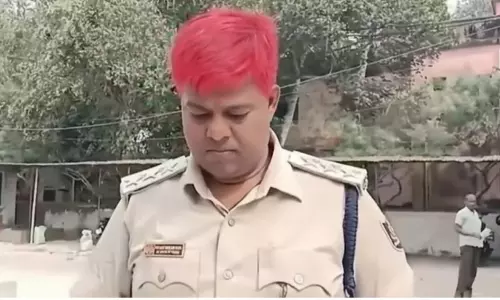 Strange Hair Colour Puts Odisha Cop In The Spotlight Strange Hair Colour Puts Odisha Cop In The Spotlight