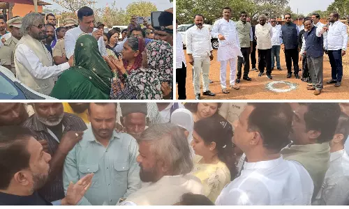 Minister Khandre Visits Blast Site and Injured Victims, Assures Legal Action