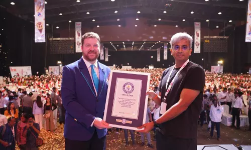 Arun Ice creams Sets Guinness World Record with 5,000 Children in Hyderabad