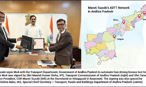 Maruti Suzuki Signs Deal with AP Govt to Automate 4 Driving License Test Tracks, Under its CSR Initiative