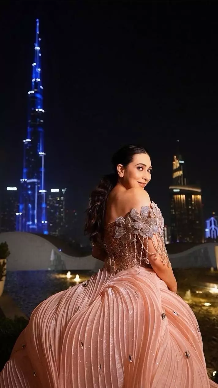 Karisma Kapoor oozes Bridgerton vibes in a gown at a Dubai event