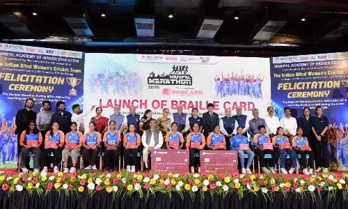 Manipal Academy of Higher Education Felicitates Indian Blind Women’s Cricket Team
