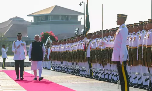 PM Modi Accorded Ceremonial Welcome in Malaysia