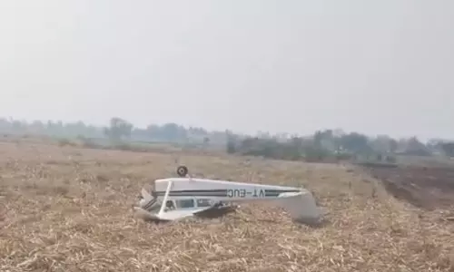 Vijayapura: Two Hurt As Trainer Aircraft Crashes
