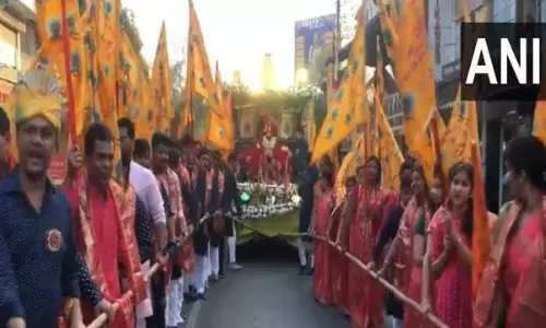Hundreds Join Shyam Nishaan Yatra