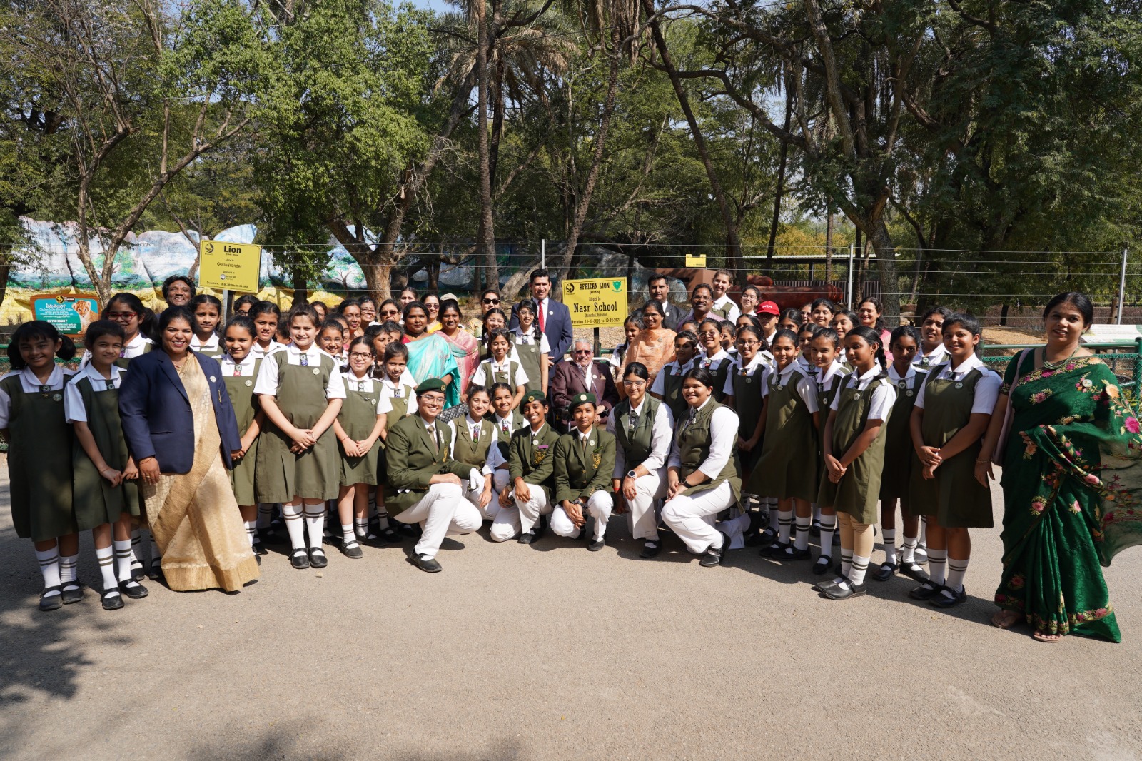 NASR Girls Back Lion Adoption Drive