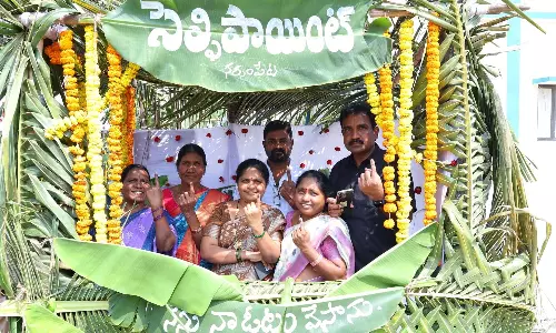 Warangal Sees Eco-Themed ‘Green Polling Stations’ For Municipal Elections