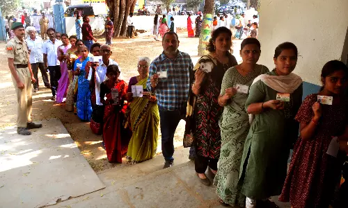 Peaceful Polling in Kamareddy District