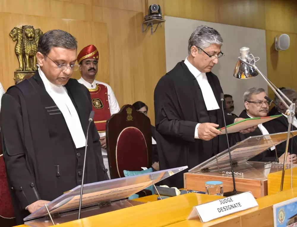 Balaji Medamalli Sworn In As Additional Judge Of AP High Court Balaji Medamalli Sworn In As Additional Judge Of AP High Court