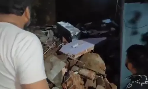 Four Trapped, Rescued After Hillside Home Collapse in Hyderabad