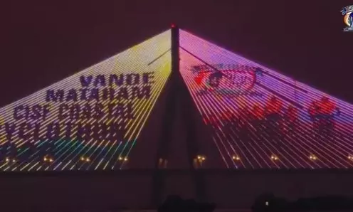 Rousing welcome to CISF Vande Mataram Coastal Cyclothon at Marina