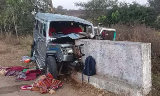 3 Killed as Jeep Hits Culvert in Nagarkurnool