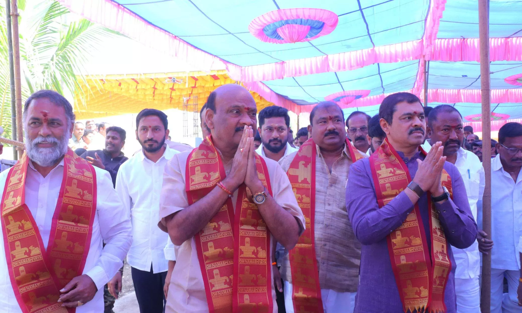 Speaker, Leaders Participate in Shivaratri Rituals Speaker, Leaders Participate in Shivaratri Rituals