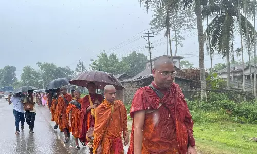 Jupally To Welcome 3rd Monks Dhamma Padayatra in Hyderabad