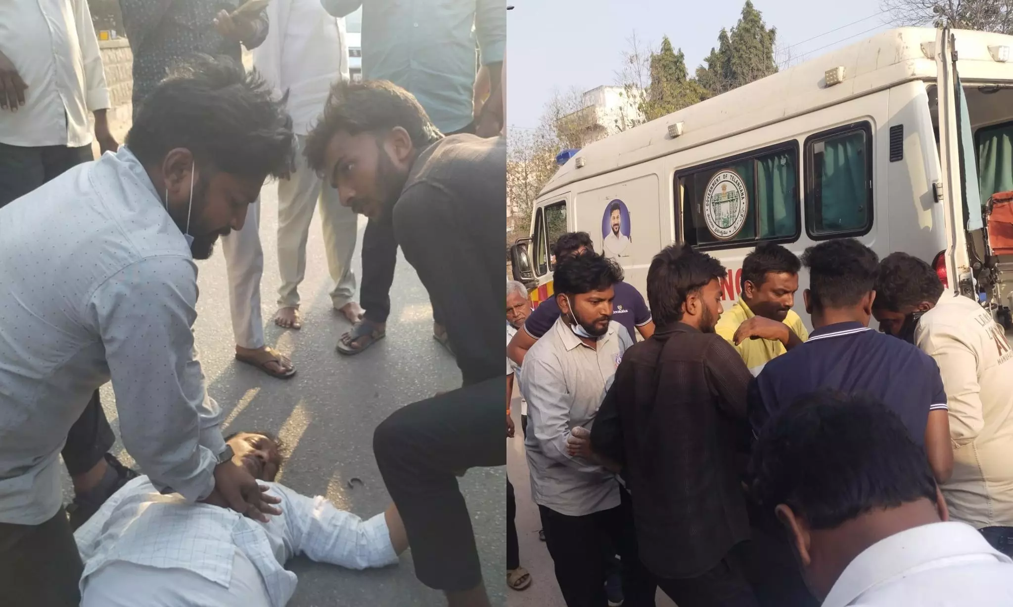 MBBS Student Saves Man With CPR at Sircilla Bus Stand MBBS Student Saves Man With CPR at Sircilla Bus Stand