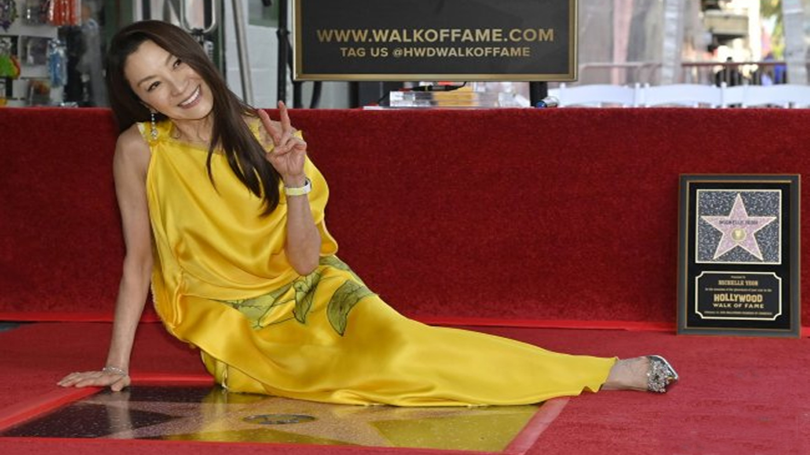Malaysian Actress Michelle Yeoh Gets Hollywood's Walk of Fame Star