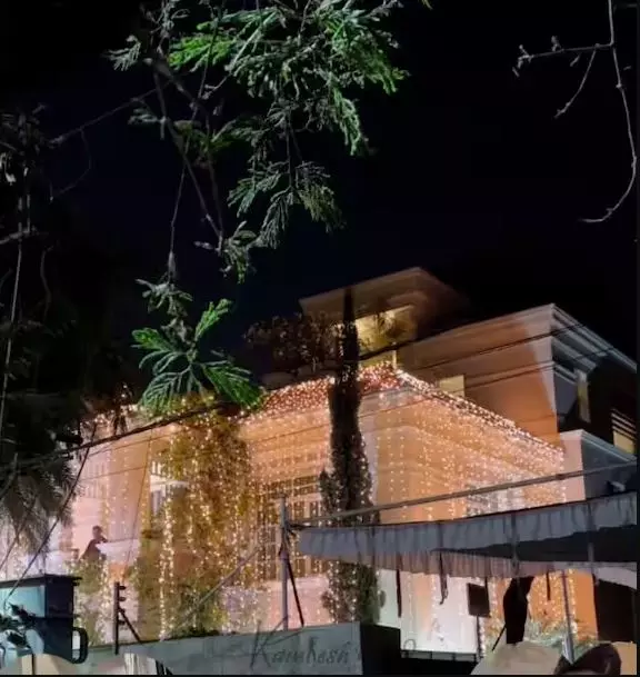 Vijay Deverakonda’s Home Lit Up for Wedding Festivities Vijay Deverakonda’s Home Lit Up for Wedding Festivities